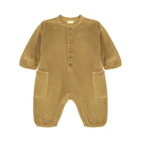 [STUDIO BOHEME] CORDUROY BIG PAPI JUMPSUIT / BRONZE MIST