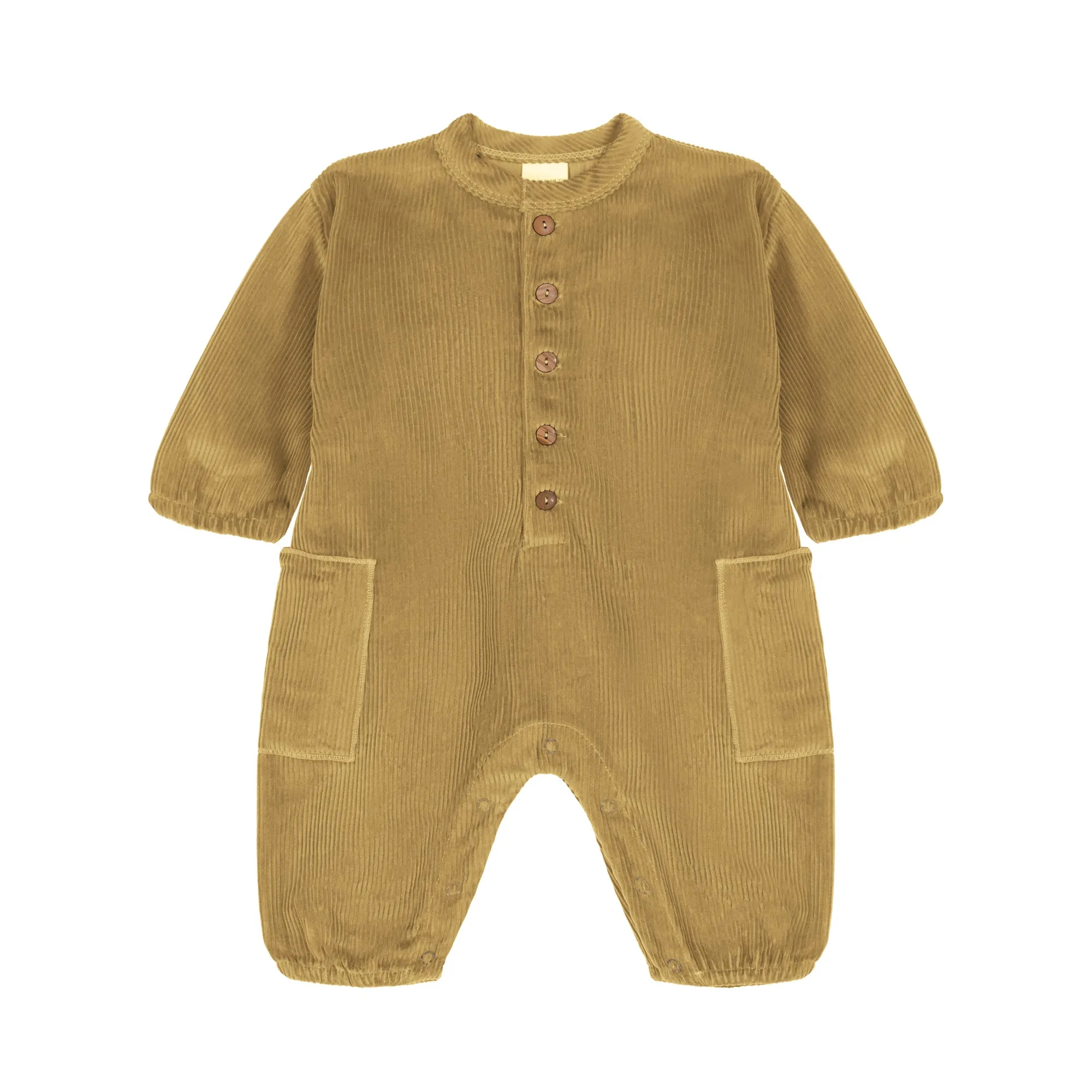 [STUDIO BOHEME] CORDUROY BIG PAPI JUMPSUIT / BRONZE MIST