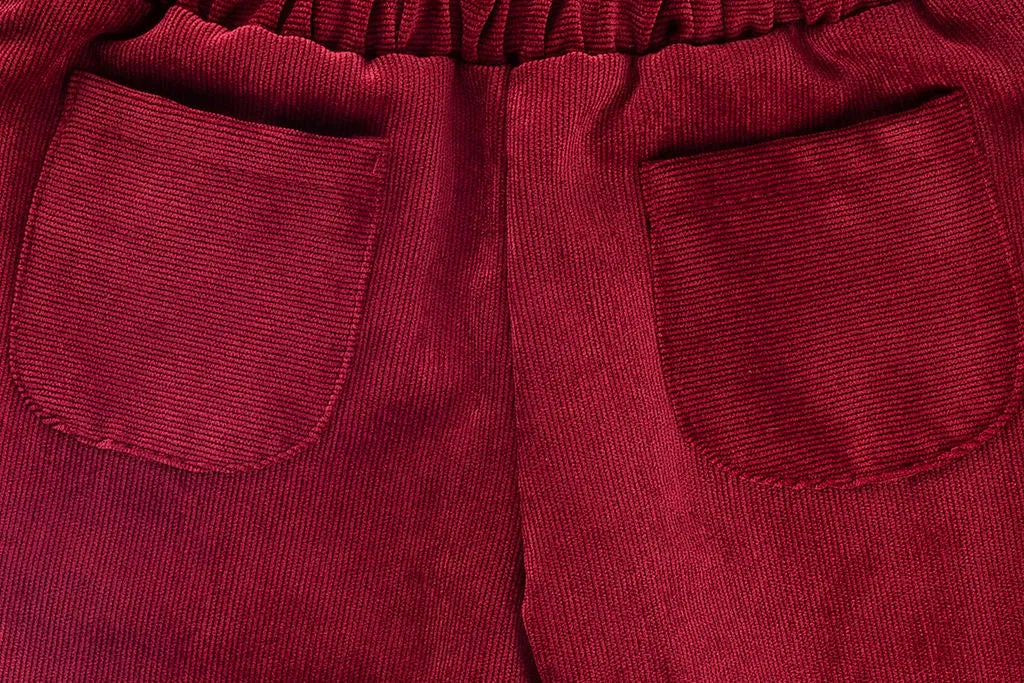 Tania Red Corduroy Pants