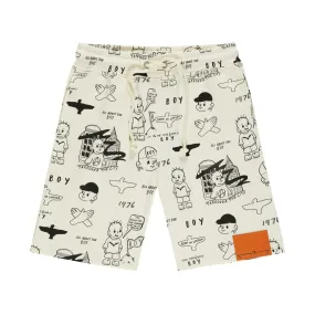 THE BOY REPEATING SHORTS - OFF WHITE