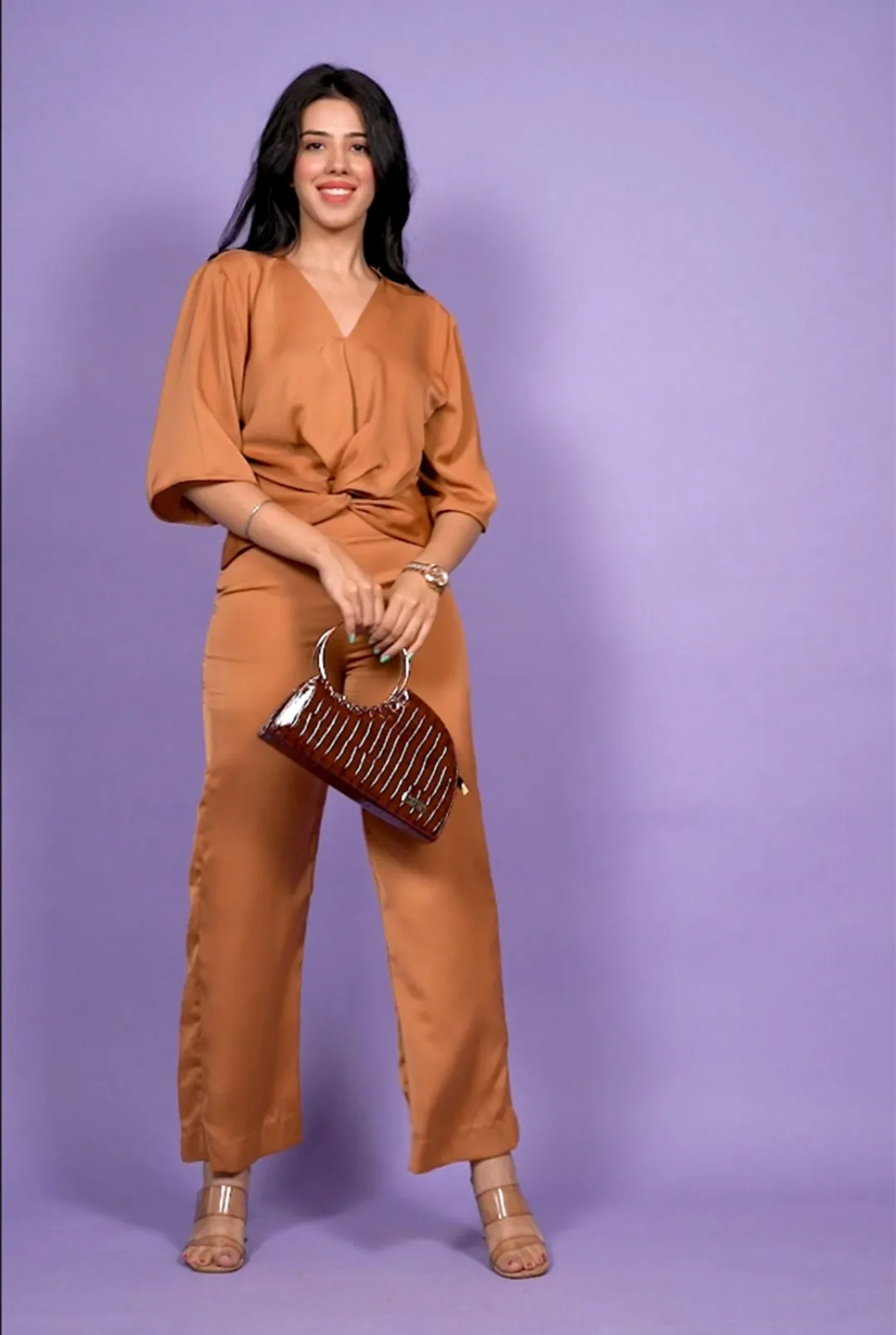 The Eve Jumpsuit In Bronze