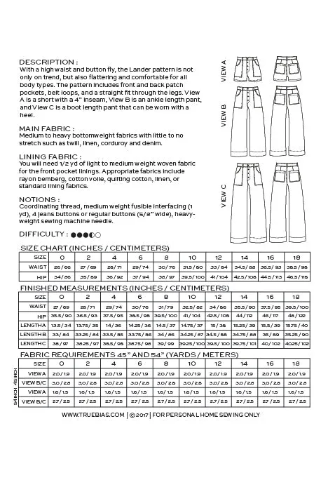 True Bias - Lander Pants & Shorts