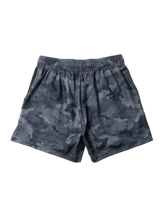 Urban Camo Gym Shorts (5” & 7” Inseam) - Black