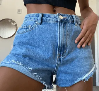 Urban Edge Ripped Denim Shorts