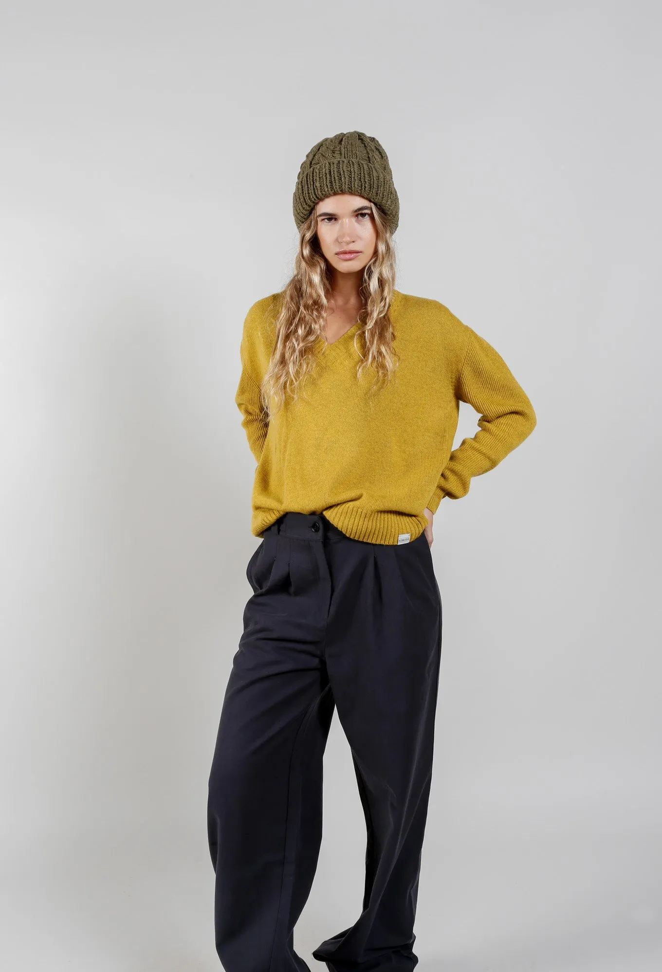 WONDER Wool Blend Jumper - Mustard